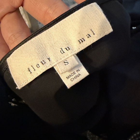 FLEUR DU MAL COWL NECK SLIP WITH PEARL TASSELS - Picture 7 of 8